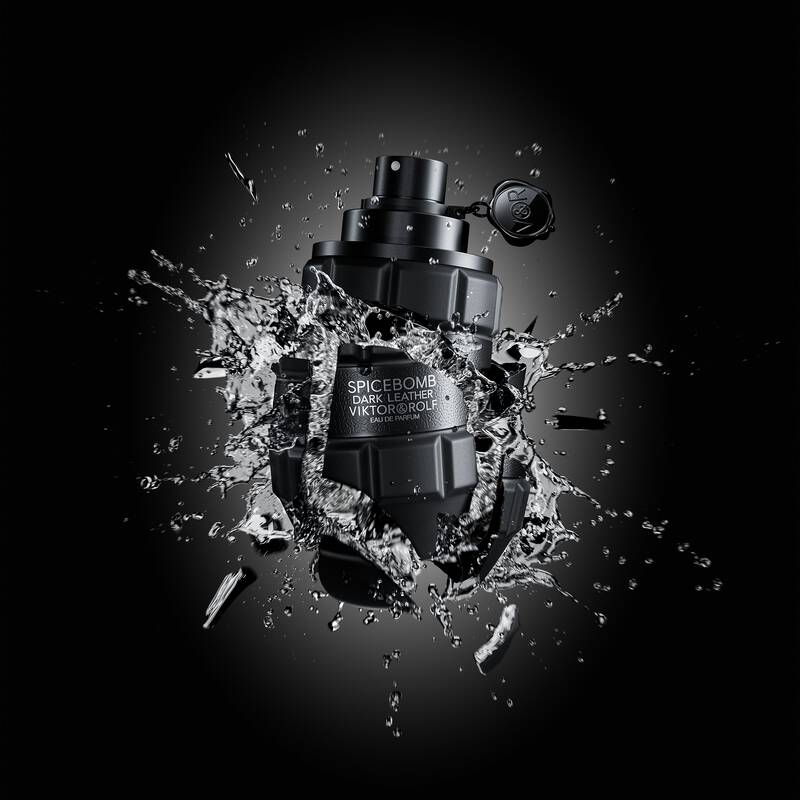 A sensual grenade shaped bottle