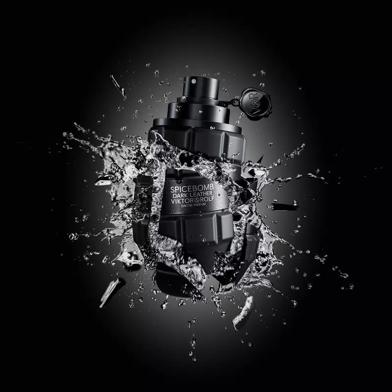 A sensual grenade shaped bottle