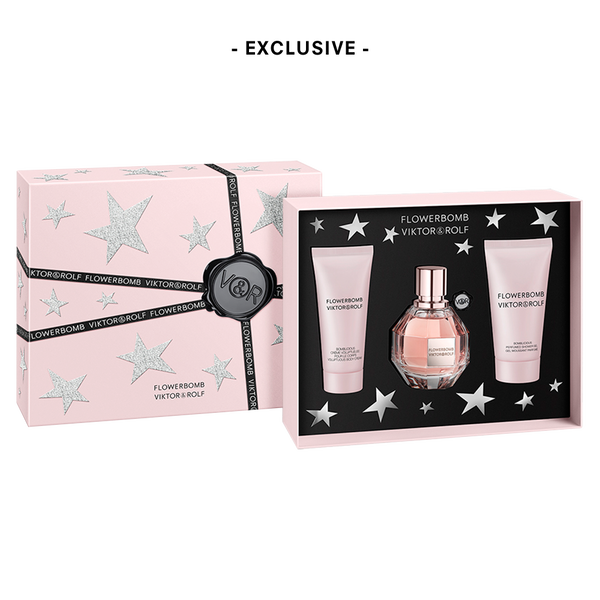Flowerbomb Deluxe 3 Piece Gift Set Viktor Rolf Flowerbomb Deluxe 3 Piece Gift Set Viktor Rolf